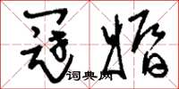 刘少英冠婚草书怎么写