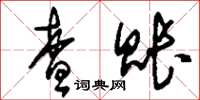 刘少英查账草书怎么写