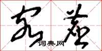 刘少英客尘草书怎么写