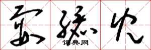 刘少英耍孩儿草书怎么写
