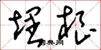 刘少英埋根草书怎么写