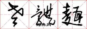 刘少英老体面草书怎么写