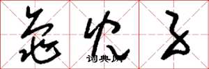 刘少英龟儿子草书怎么写