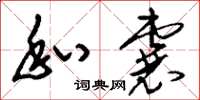刘少英私囊草书怎么写