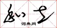刘少英私土草书怎么写