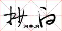 段相林抄白行书怎么写