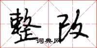 段相林整改行书怎么写