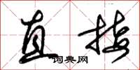 朱锡荣直接草书怎么写