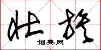 朱锡荣壮族草书怎么写