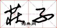 朱锡荣庄子草书怎么写