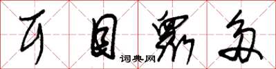 朱锡荣耳目众多草书怎么写