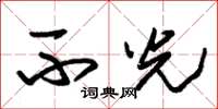 朱锡荣不光草书怎么写