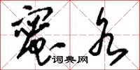 刘少英蜜水草书怎么写