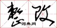 刘少英整改草书怎么写