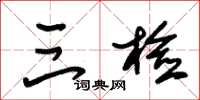 朱锡荣三检草书怎么写
