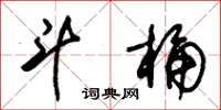 朱锡荣斗桶草书怎么写