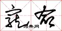 朱锡荣宠命草书怎么写