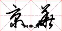 朱锡荣京华草书怎么写