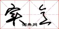 朱锡荣实意草书怎么写