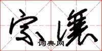 朱锡荣宗让草书怎么写
