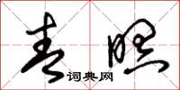 朱锡荣青暝草书怎么写
