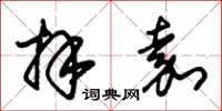 朱锡荣拜嘉草书怎么写