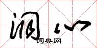朱锡荣洞心草书怎么写