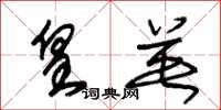 朱锡荣皇英草书怎么写
