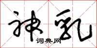 朱锡荣神乳草书怎么写