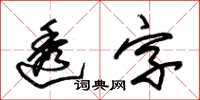 朱锡荣透字草书怎么写
