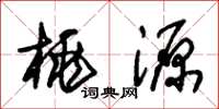 朱锡荣桃源草书怎么写