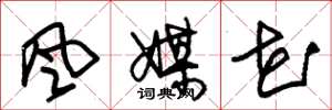 朱锡荣风媒花草书怎么写