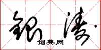 朱锡荣银涛草书怎么写