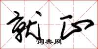 朱锡荣就正草书怎么写