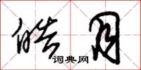 朱锡荣皓月草书怎么写