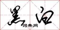 朱锡荣黑白草书怎么写