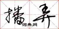 王冬龄播弄草书怎么写