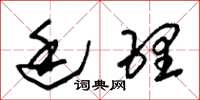 朱锡荣廷理草书怎么写