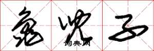 朱锡荣龟儿子草书怎么写