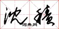 朱锡荣沉积草书怎么写