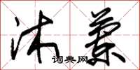 朱锡荣沐兰草书怎么写
