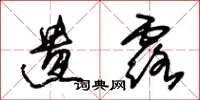 朱锡荣遗露草书怎么写