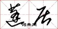 朱锡荣蓬居草书怎么写