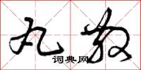 曾庆福丸散草书怎么写