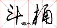 曾庆福斗桶草书怎么写
