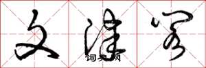 曾庆福文津阁草书怎么写