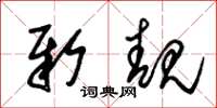 朱锡荣新靓草书怎么写