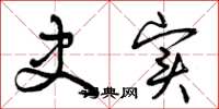 曾庆福史实草书怎么写