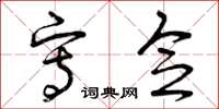 曾庆福写念草书怎么写