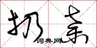 曾庆福扔弃草书怎么写